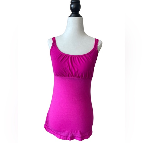lululemon athletica Tops - Hot pink workout tank with adjustable straps